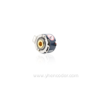 Rotary encoder with push button